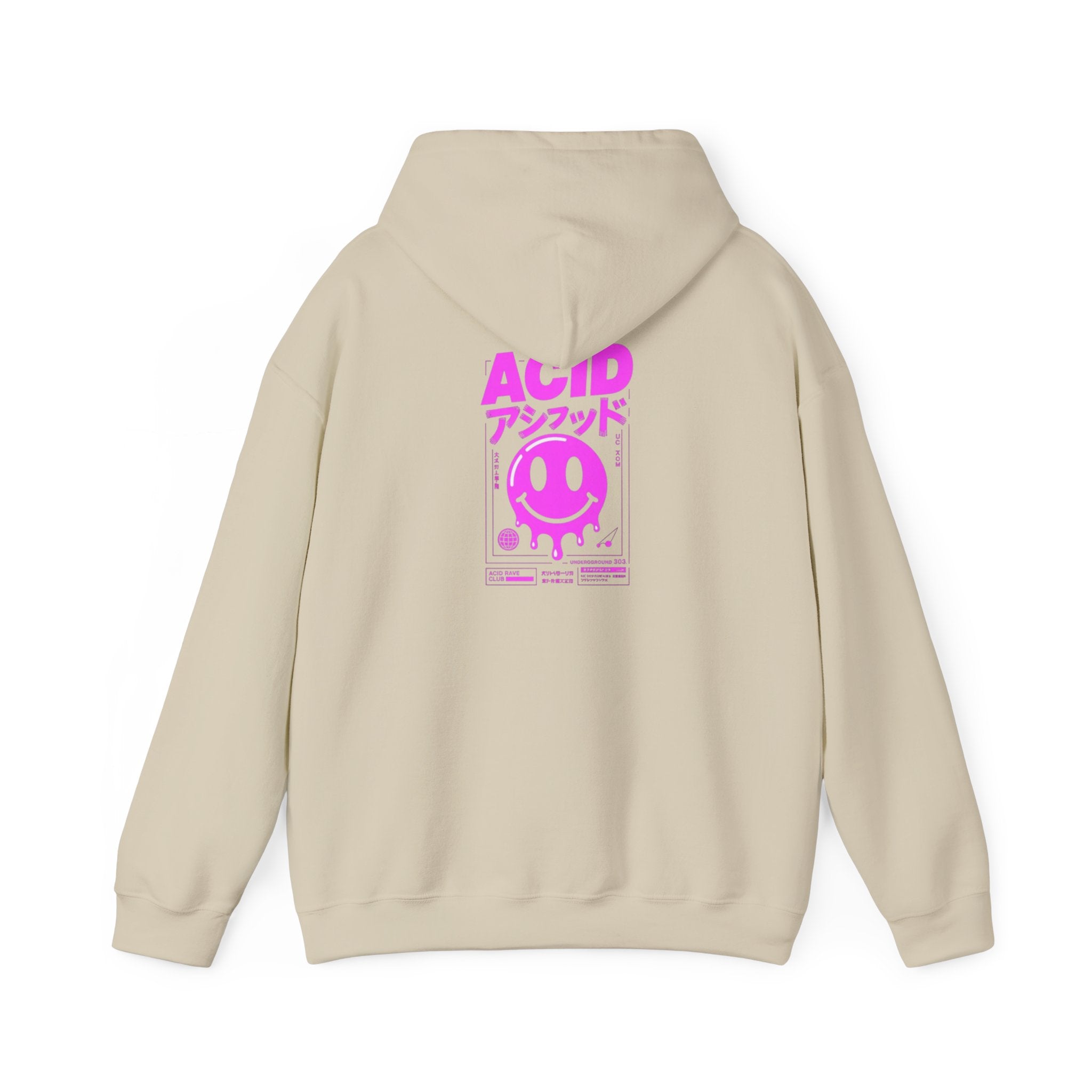 Sweat à capuche Unisexe Acid Smile — Néon japonais