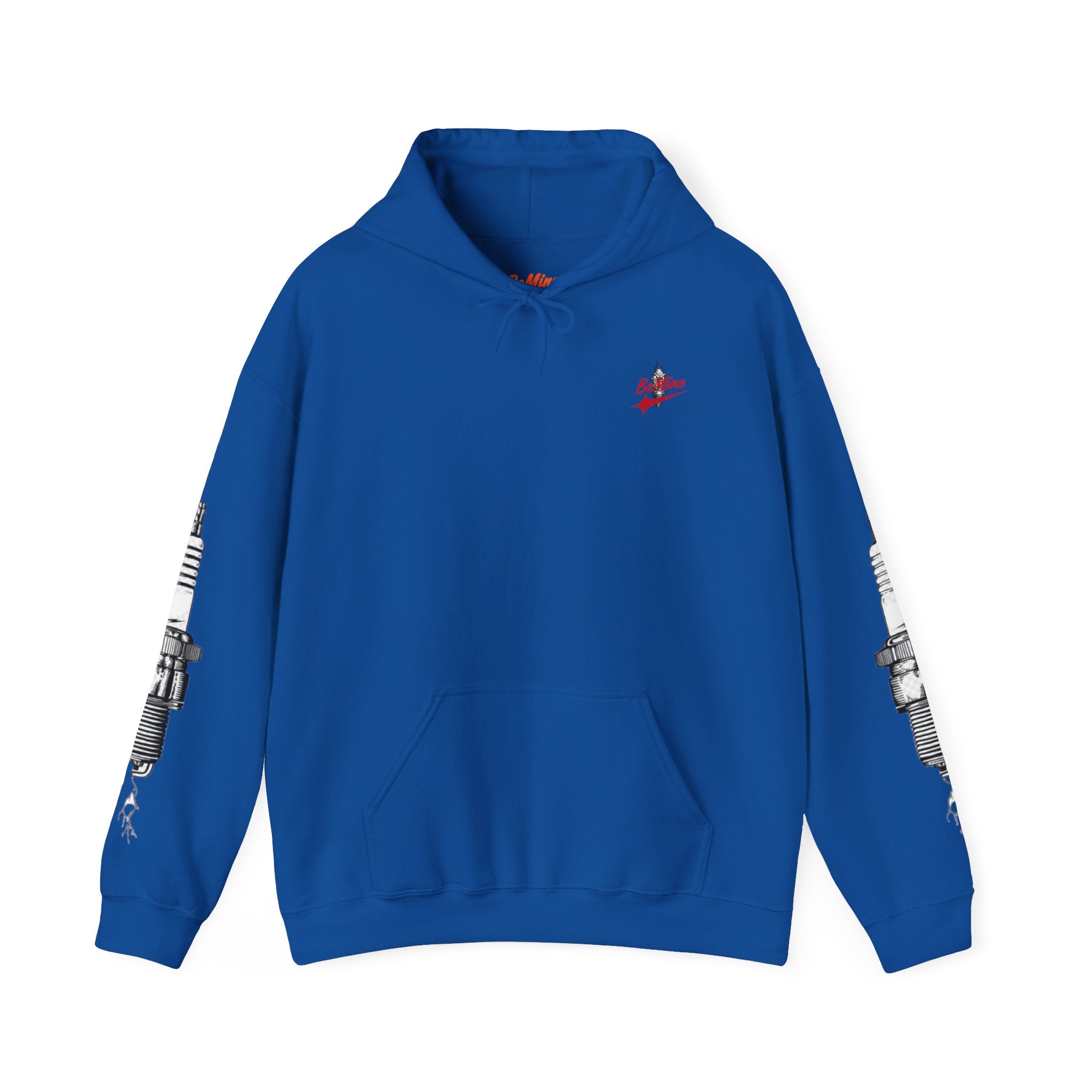 Sweat à capuche Unisexe tête de mort et bougie d'allumage