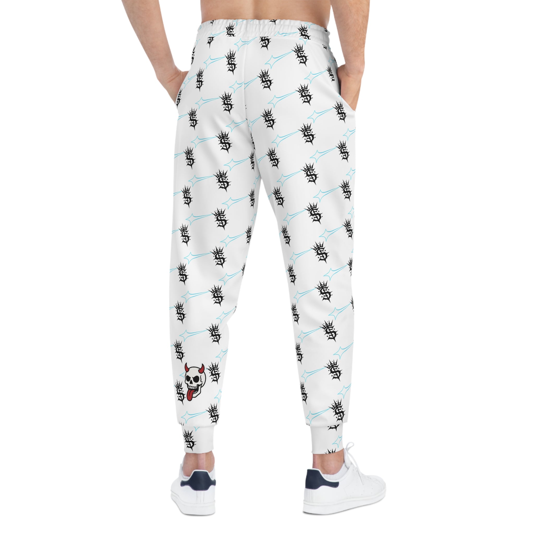 Pantalon de jogging  imprimé d'argent — style dessin animé vintage