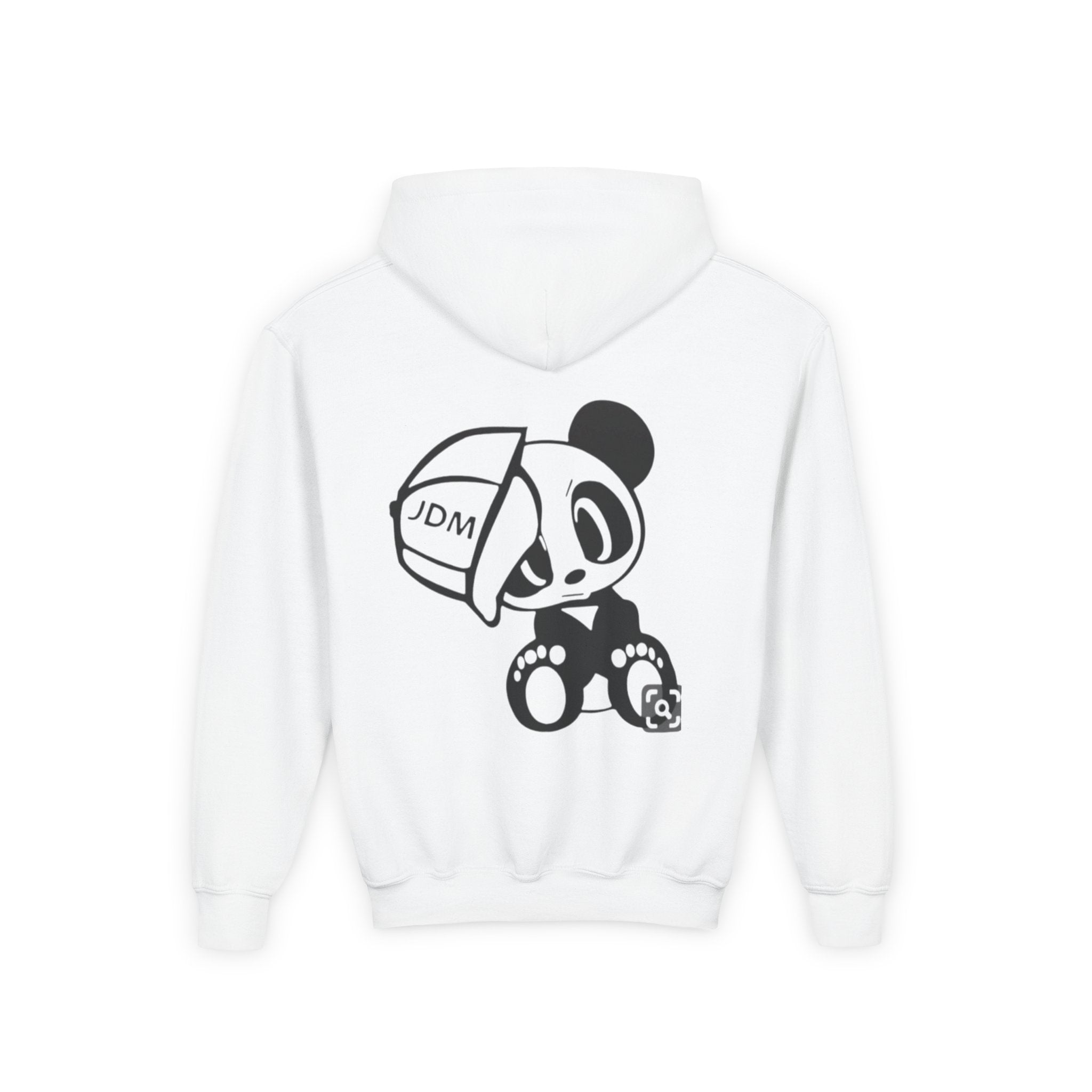 Sweat à capuche adolescent Panda avec motif casquette JDM | Unisexe