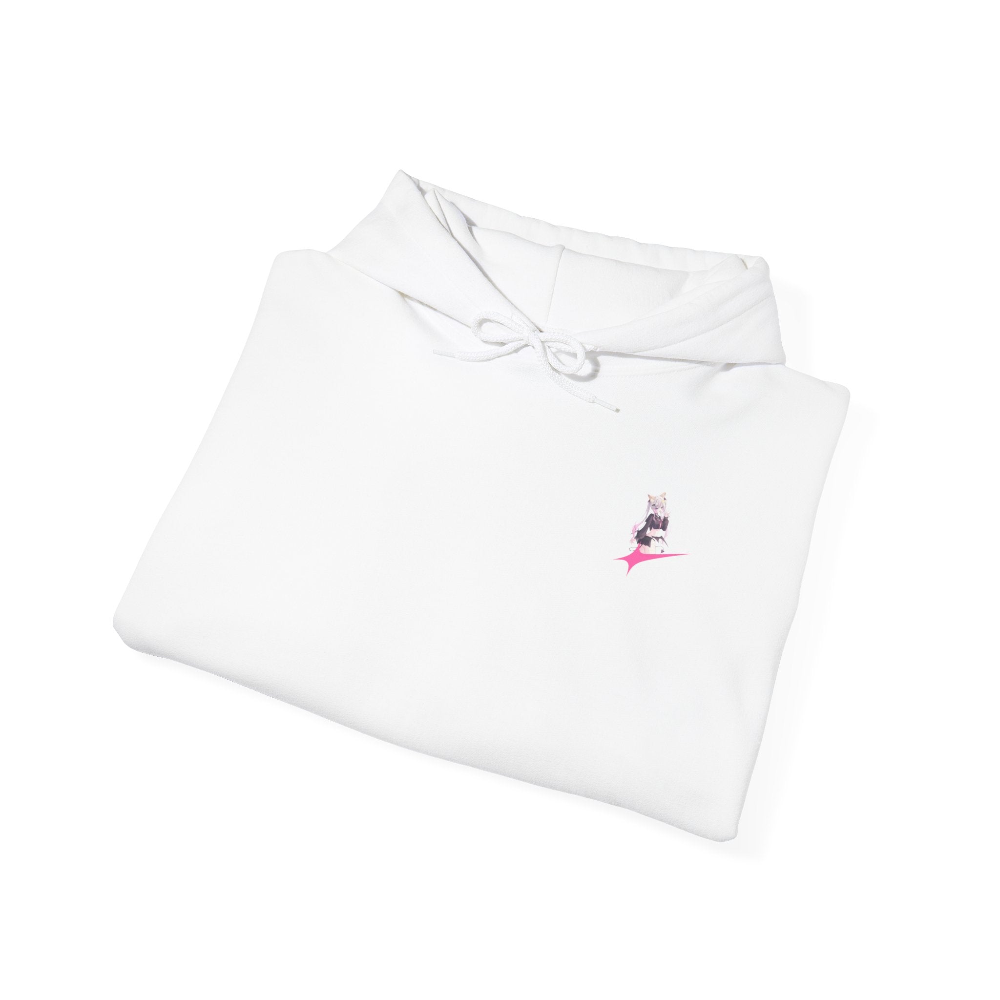 Sweat à capuche pour Femme rose « LOVE » style anime girl