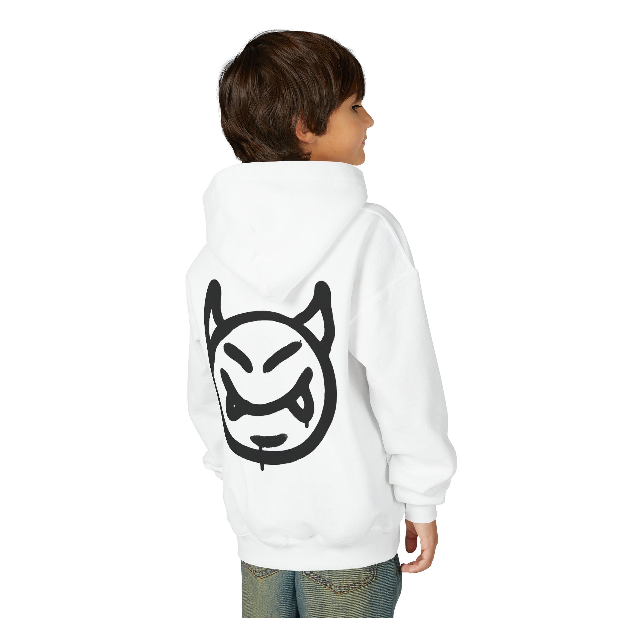 Sweat à capuche pour adolescent  avec visage de diable | Unisexe