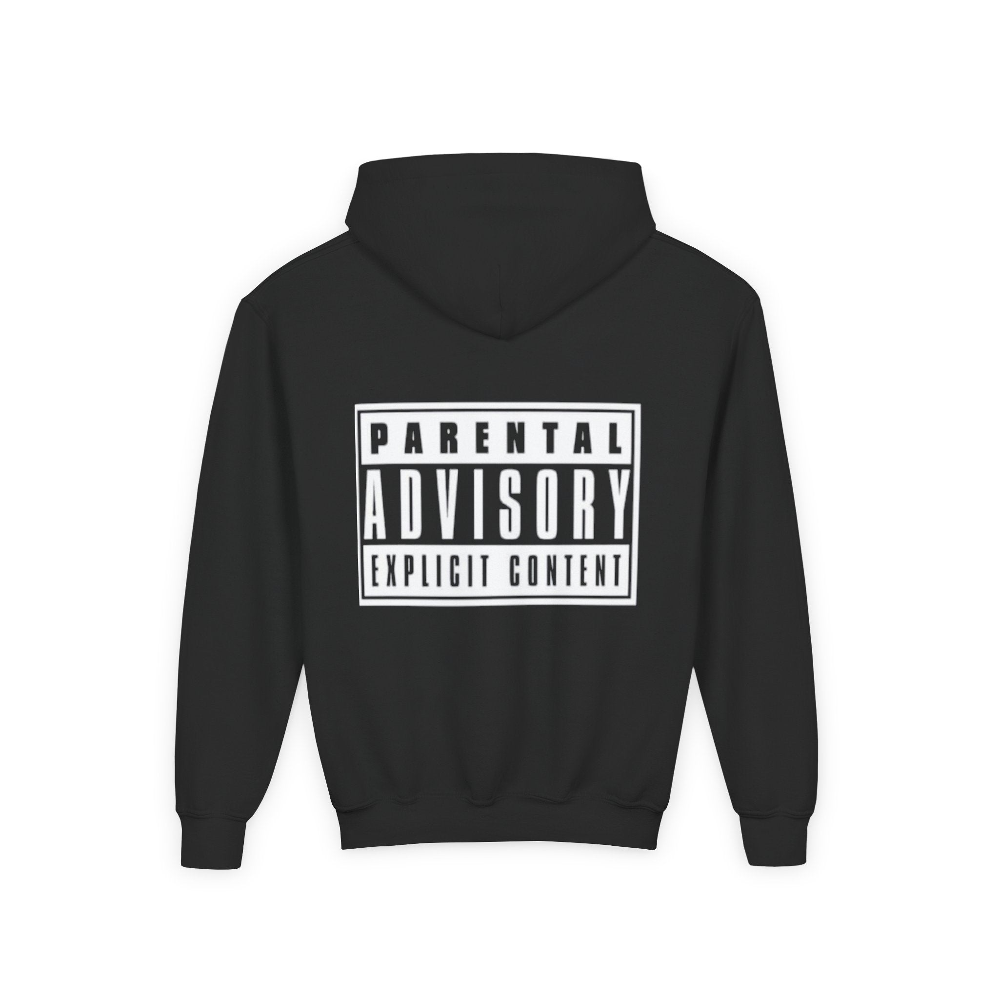 Sweat à capuche pour adolescent 'Parental Advisory Explicit Content' | Unisexe