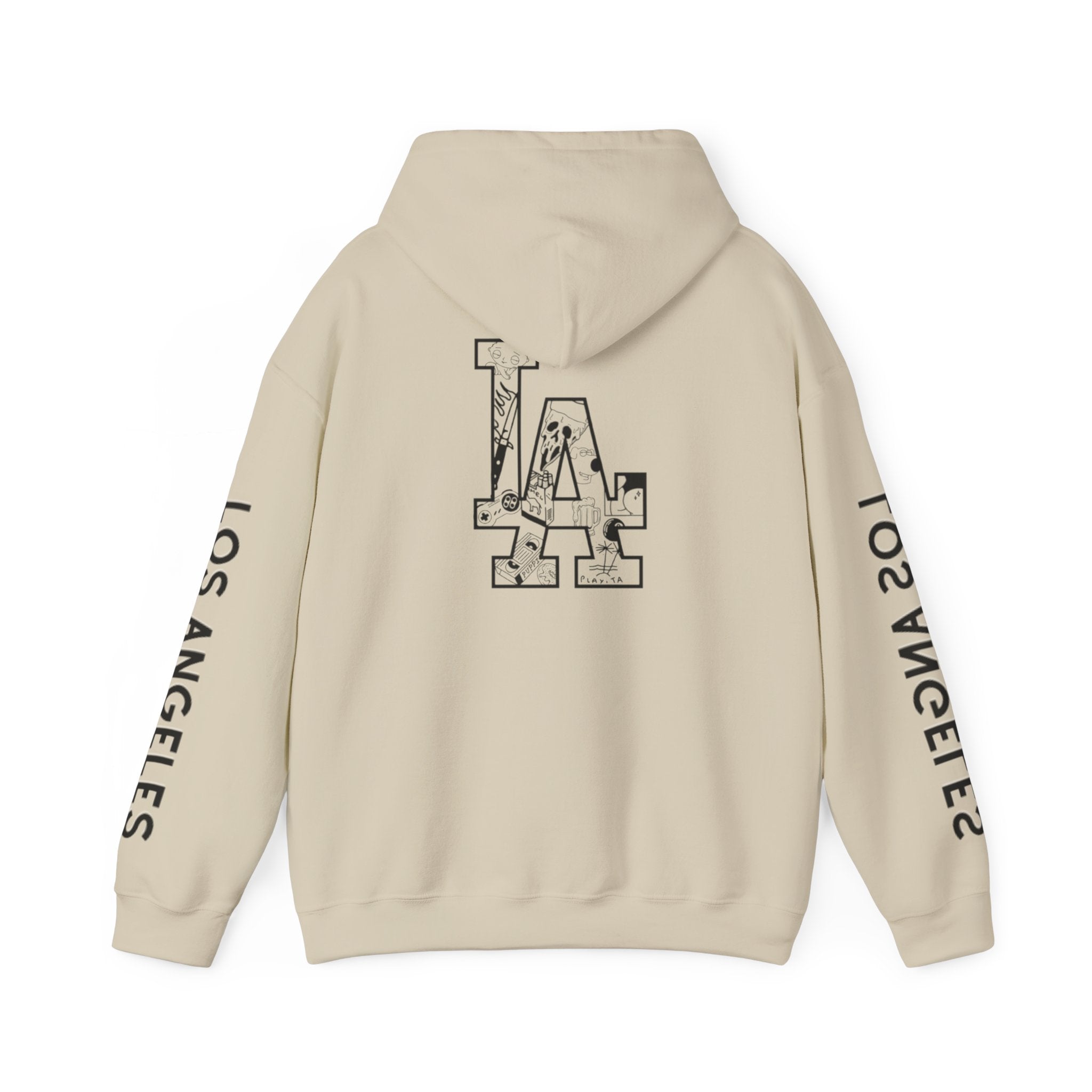 Sweat à capuche unisexe Los Angeles a motif spécieaux