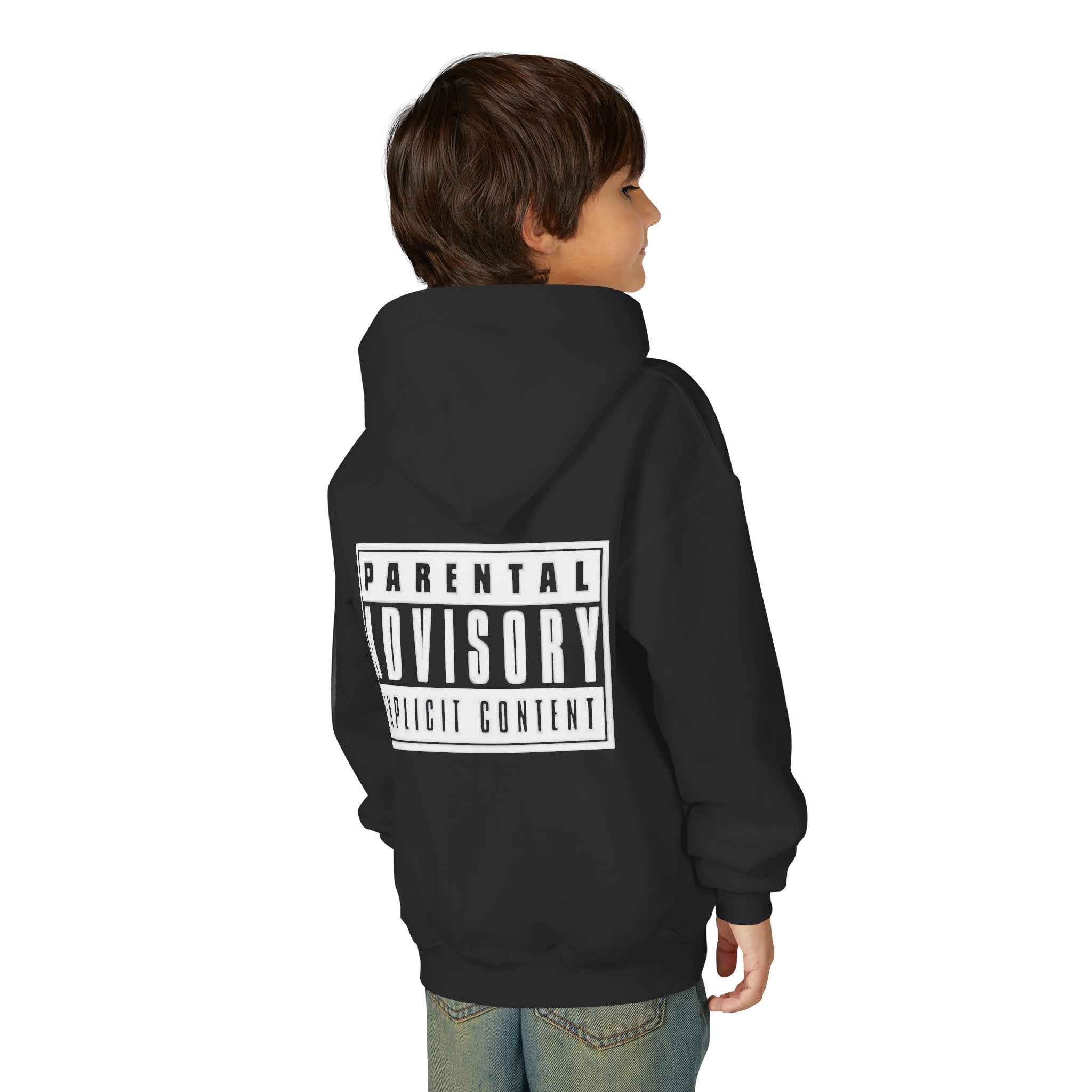 Sweat à capuche pour adolescent 'Parental Advisory Explicit Content' | Unisexe