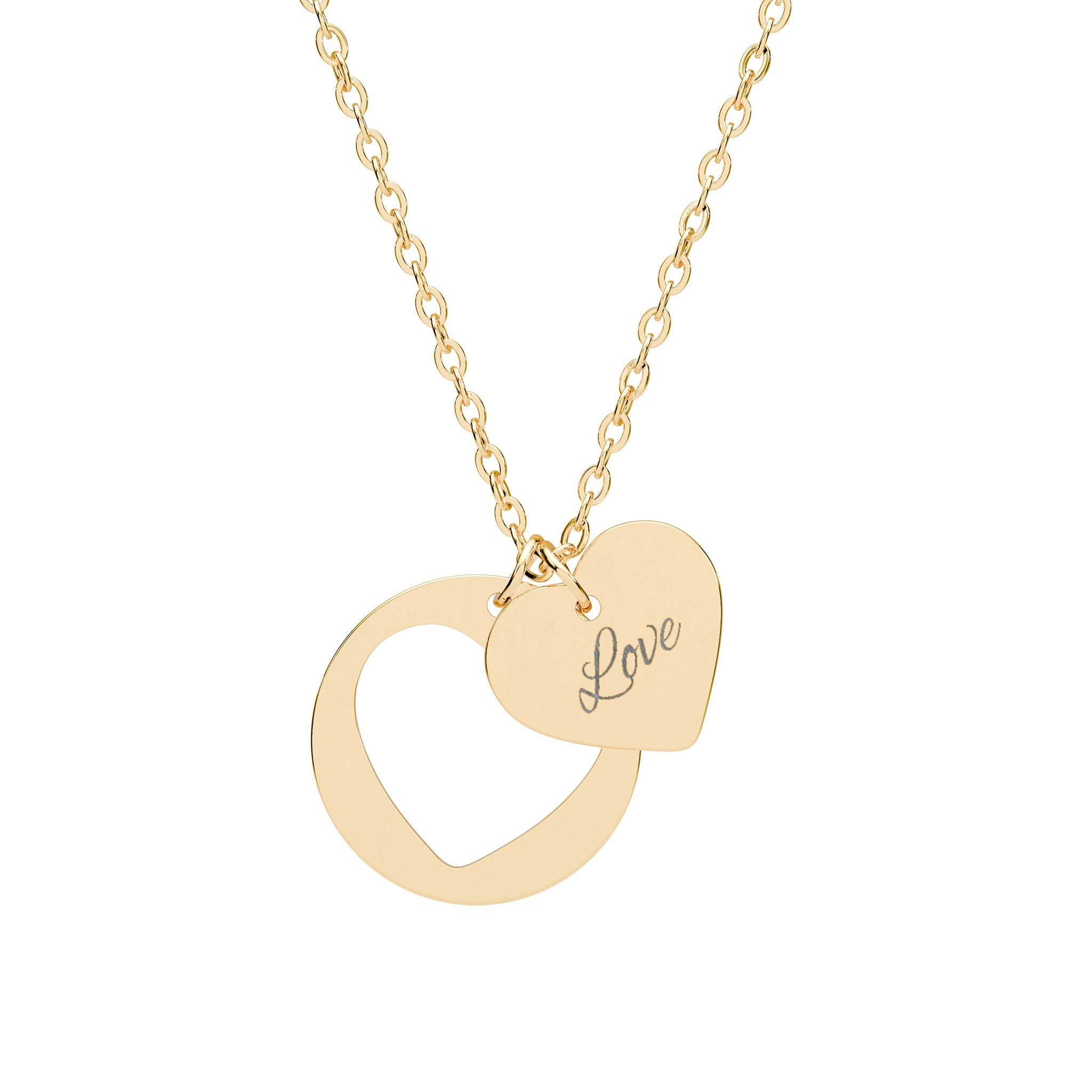 Pendentif en forme de coeur pour femme or 18 carats