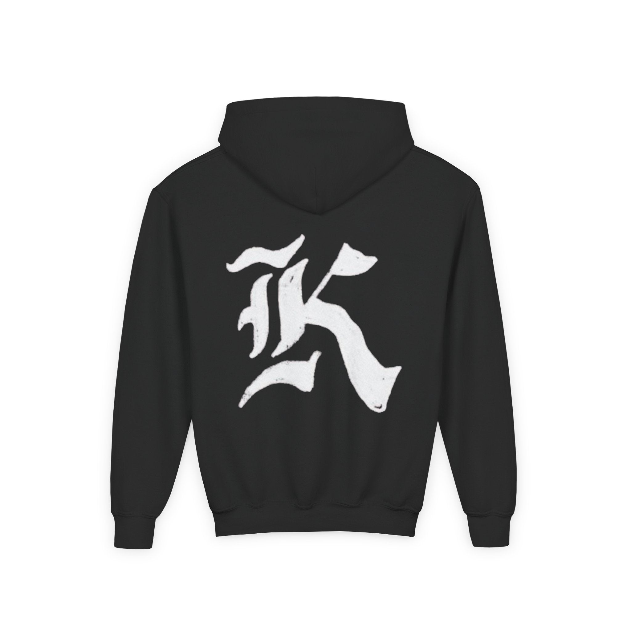 Sweat à capuche noir pour adolscent avec motif « K » | Unisexe