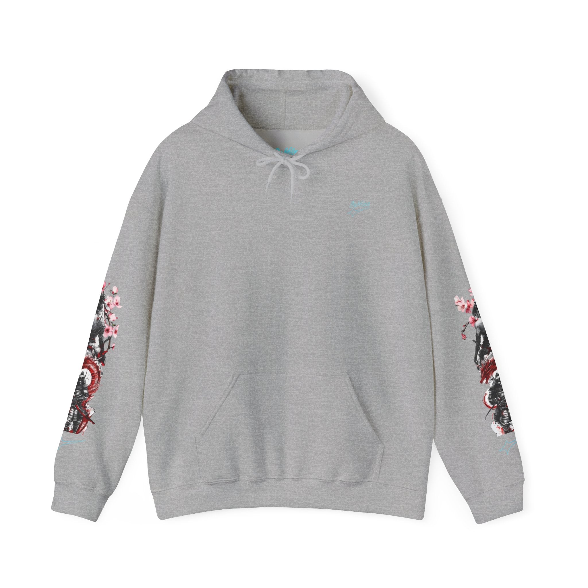 Sweat à capuche Unisexe - Crâne Ange et Démon — Sweat-shirt à motif Fleurs de Cerisier Gothiques