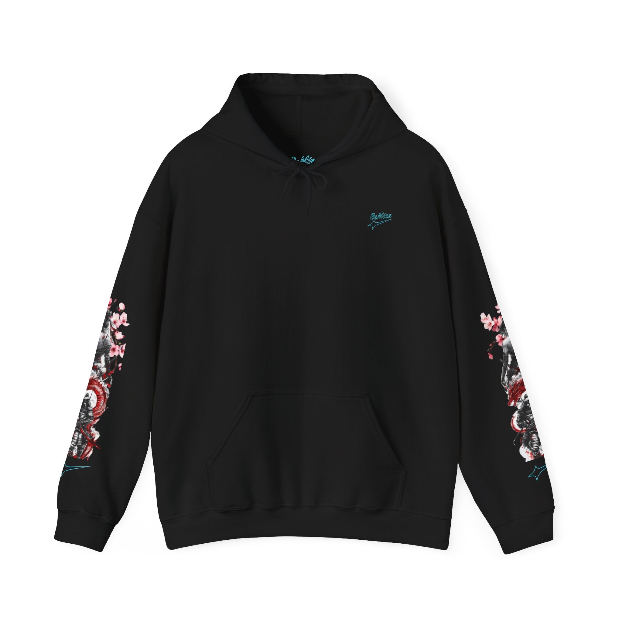 Sweat à capuche Unisexe - Crâne Ange et Démon — Sweat-shirt à motif Fleurs de Cerisier Gothiques