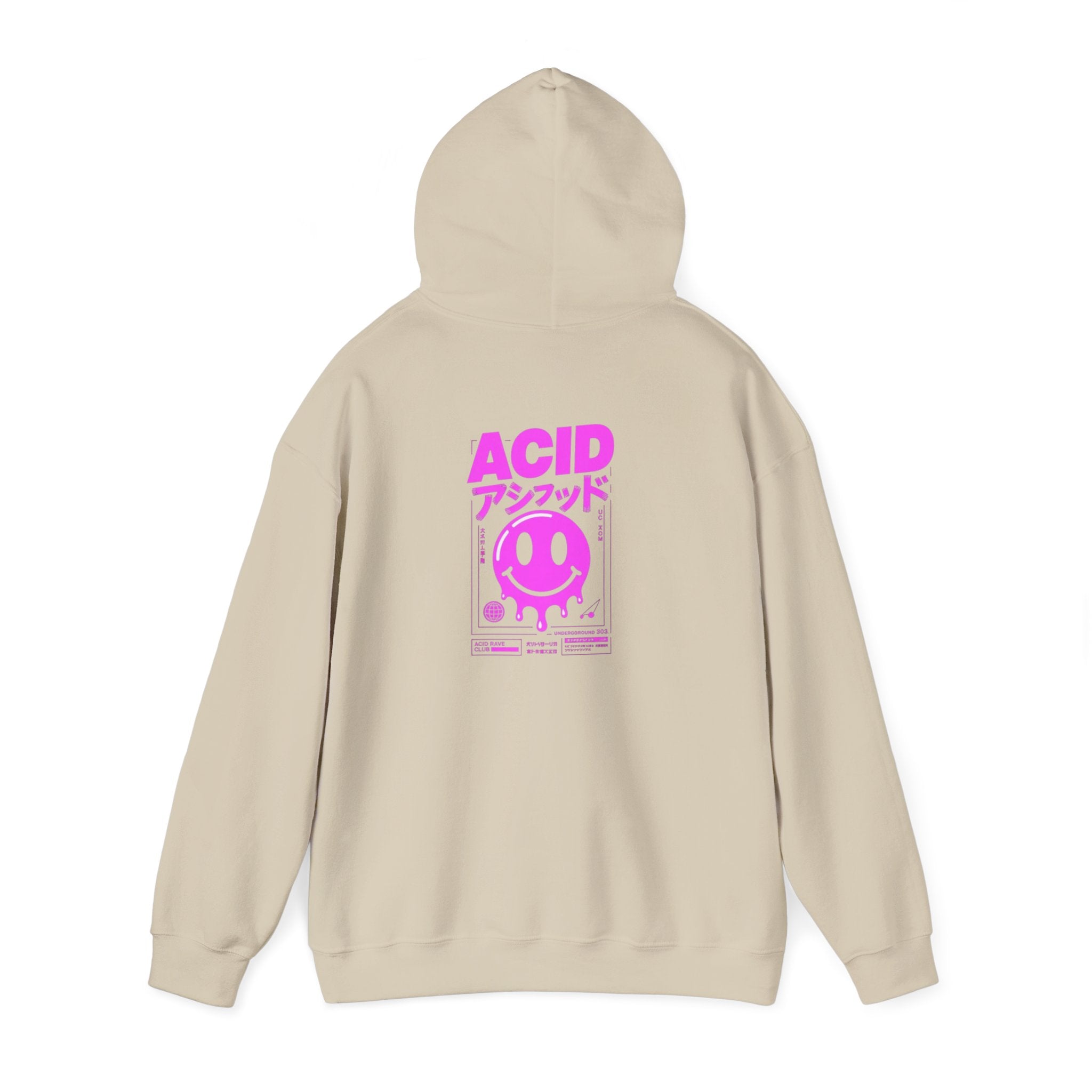 Sweat à capuche Unisexe Acid Smile — Néon japonais