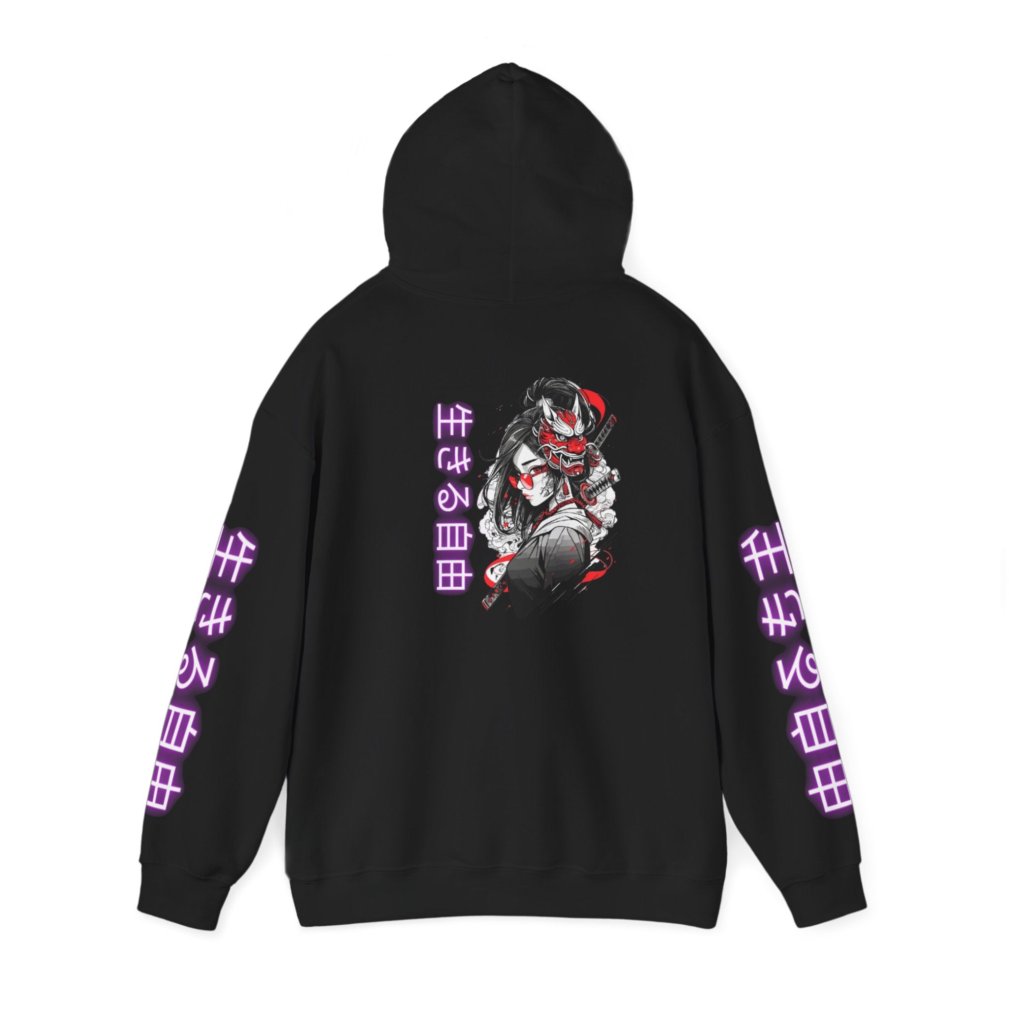 Sweat à capuche Pour Femme - '' Liberté de vivre '' lettre japonaise significative