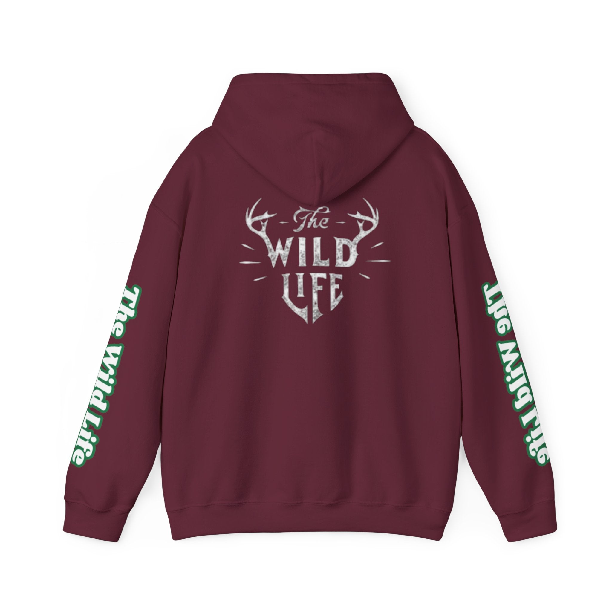 Sweat à capuche Unisexe — Pull à motif bois de cerf « La vie sauvage