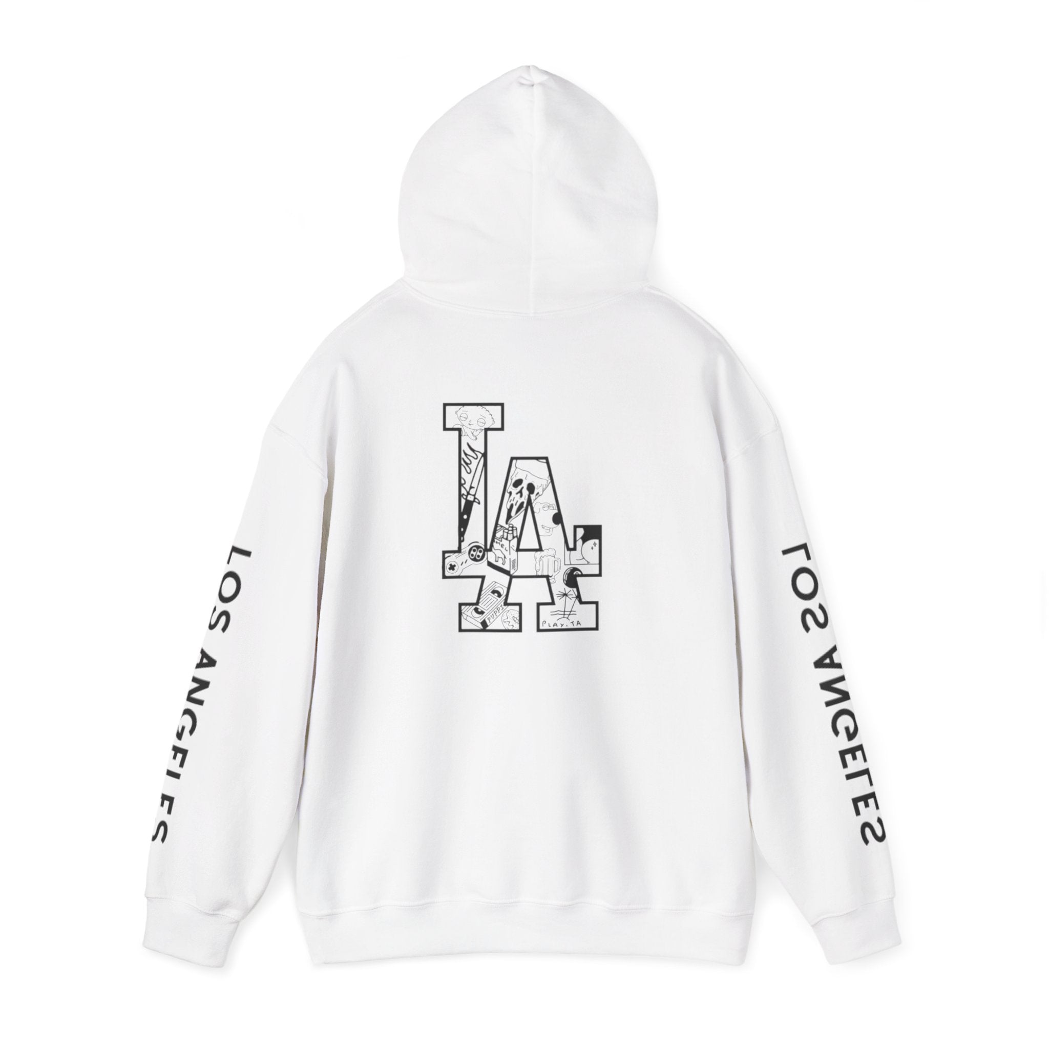 Sweat à capuche unisexe Los Angeles a motif spécieaux