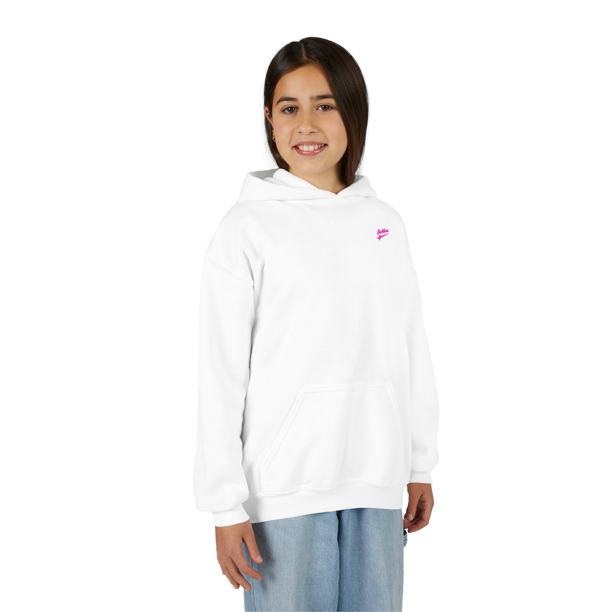 Sweat à capuche pour fillette / Adolescente Motif cœur éclair rose