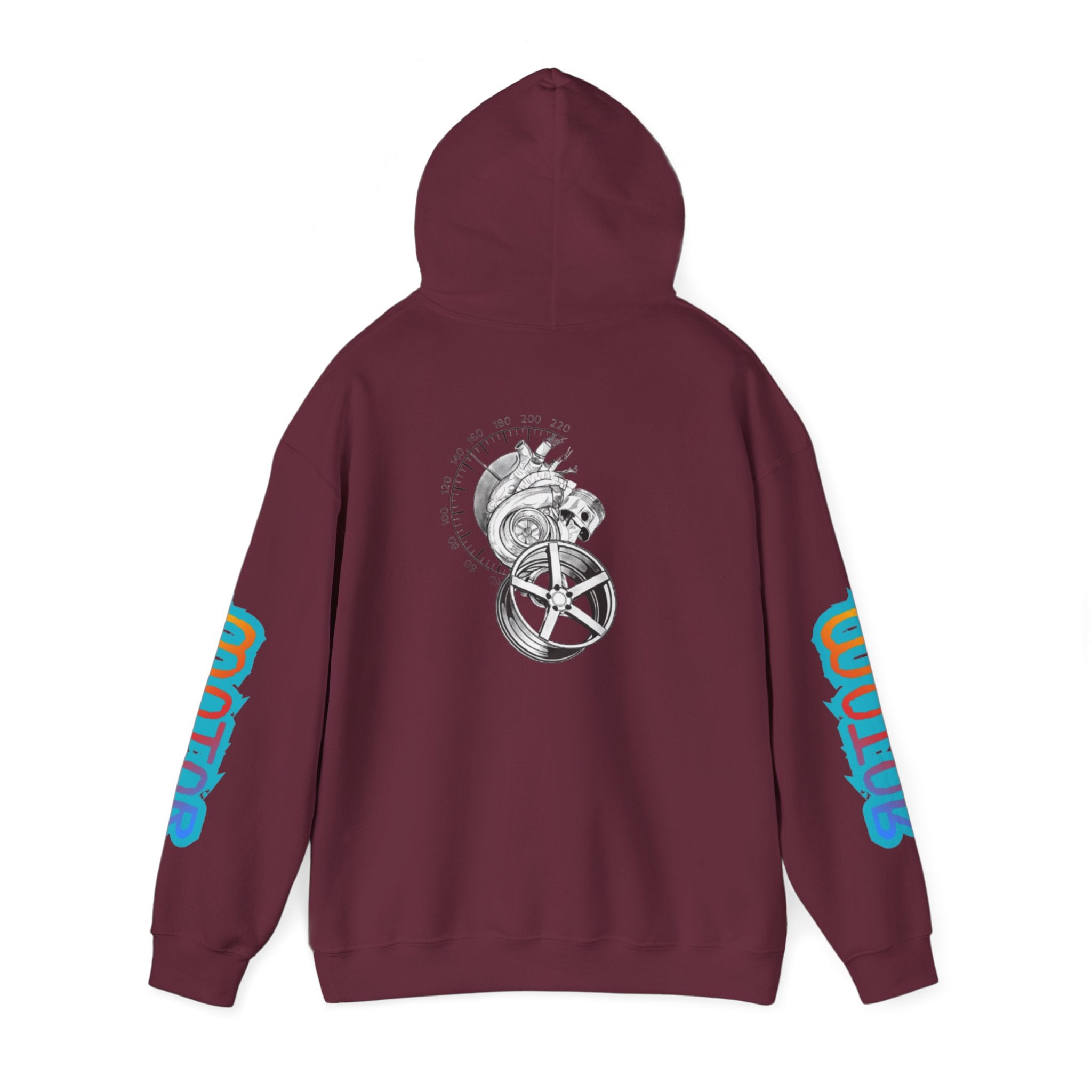 Sweat à capuche Unisexe graphique Motor Heart